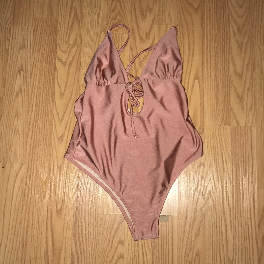 rose gold uo swimsuit